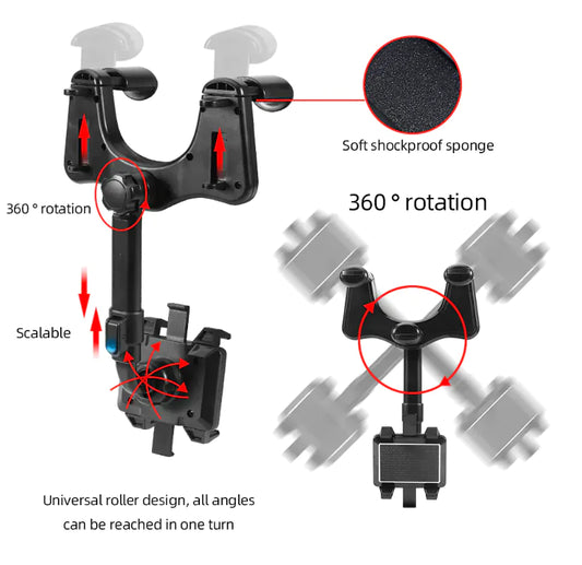 360° Rotatable Phone Car Holder